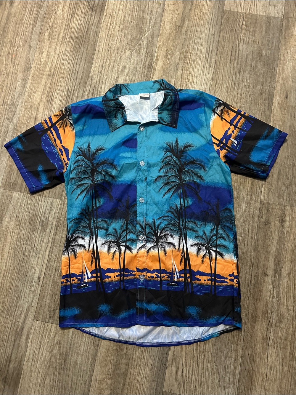Men’s tropical button up shirt